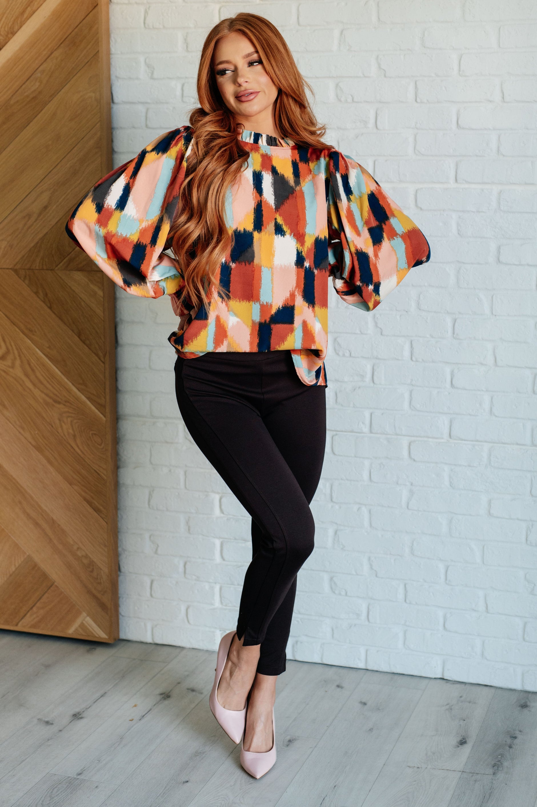 Call It What It Is Mod Print Blouse - SwagglyLife Home & Fashion